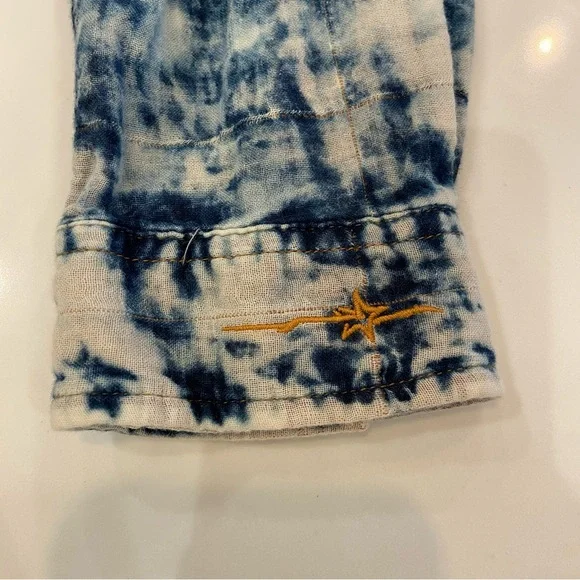 RYAN MICHAEL ⭐️NWT Button Down/Tunic in Acid Washed Blue - Picture 10 of 14